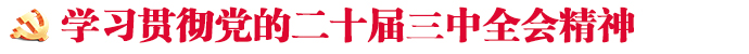 學習貫徹黨的二十屆三中全會精神